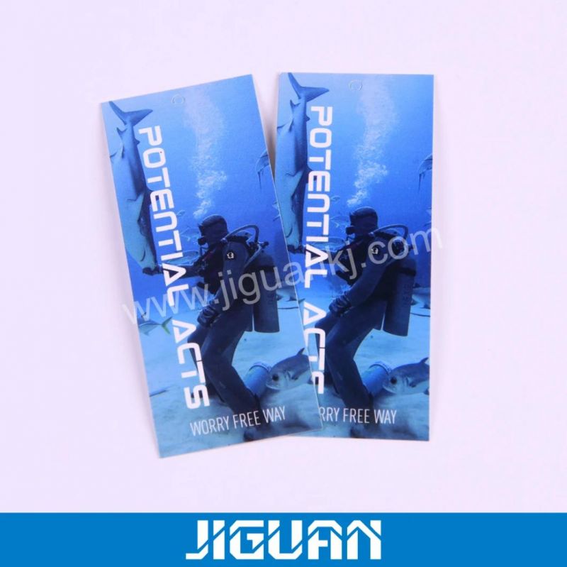 Custom Recycled Paper Hang Tag Swing Tag with Company Logo Printing