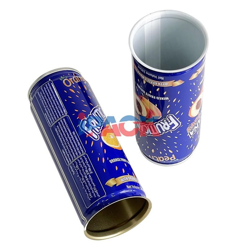 5133# Empty Tin Round Can for 240ml Pineapple Juice/Drink