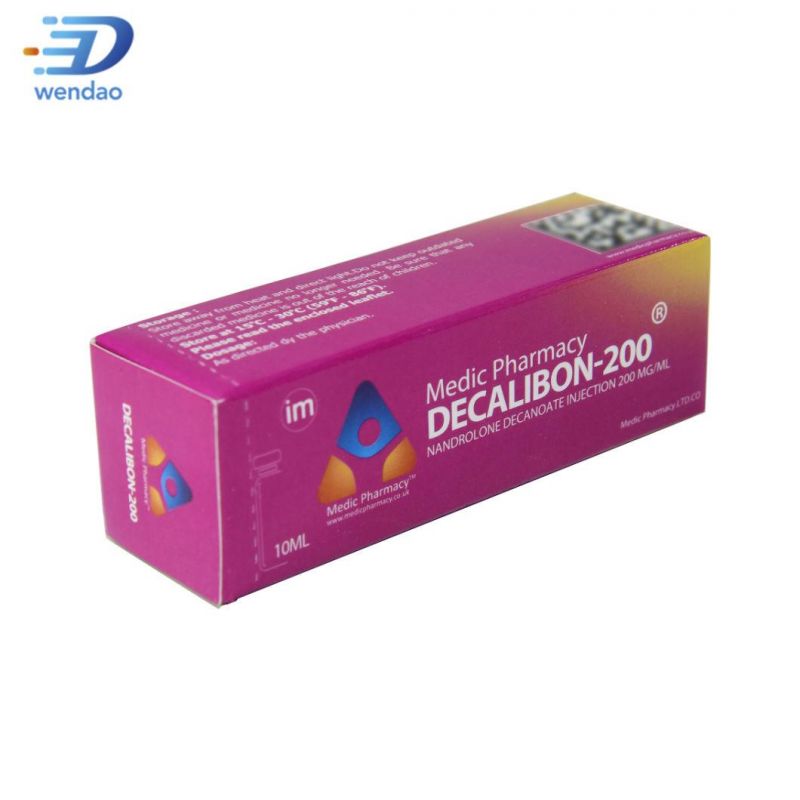 Holographic Medical Vial Custom Box Test E 10ml Vial Packaging Box