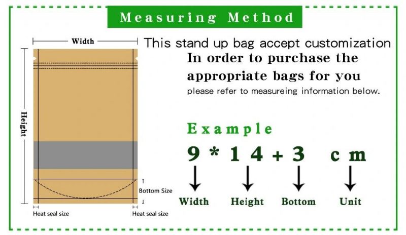 Standing Pouch Bag with Window for Spice Packaging