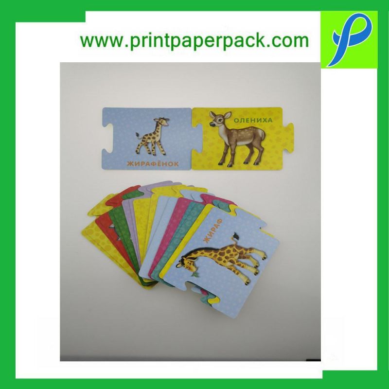 Custom Promotion Advertising Children Puzzle Card Printing Playing Card