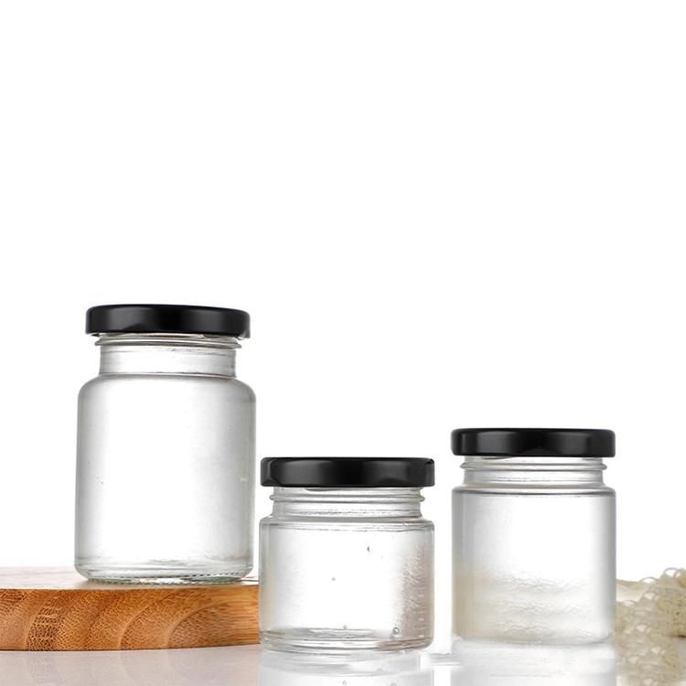 20ml 30ml Mini Clear Food Jam Jar with Metal Lid