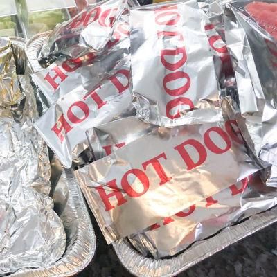 Craft Paper Aluminium Foils for Food Kebab Packaging Bag