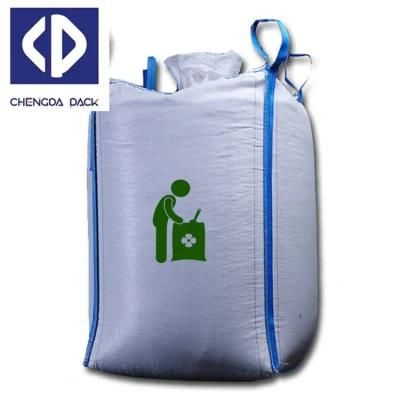 100%PP Woven PP FIBC Bulk Big Polypropylene Bags for Chemical Construction Waste