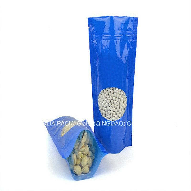 Clear Window Food Grade Plastic Bags Standing up Pouch Manufacturer