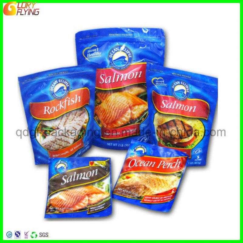 Seafood Packaging Biodegradable Bag with Zipper/ Plastic Bag