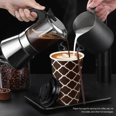 Disposable Single Wall Double Wall Coffee Paper Cups with Lids