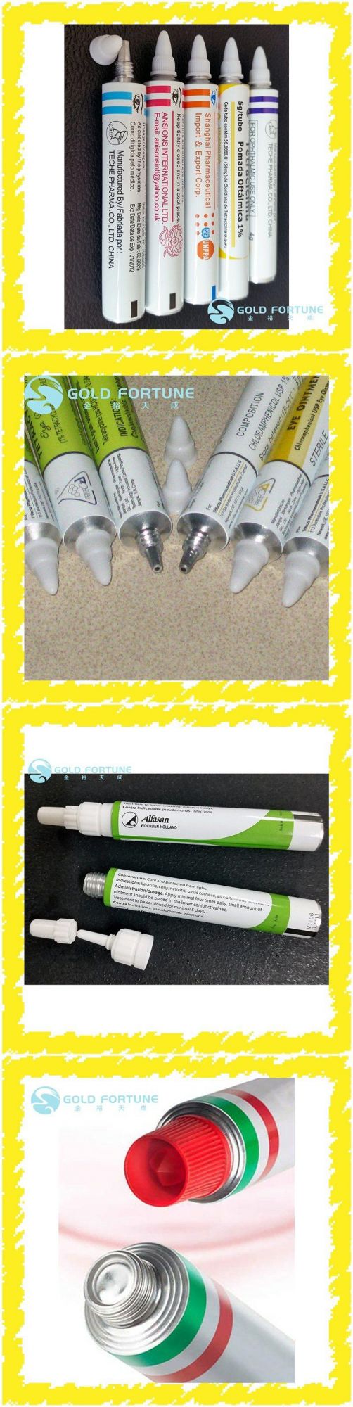 Pharmaceutical Tube Japanese Standard Toothpaste Aluminum Collapsible Tube Package Made in China/ 19mm 11g with Screw Cap