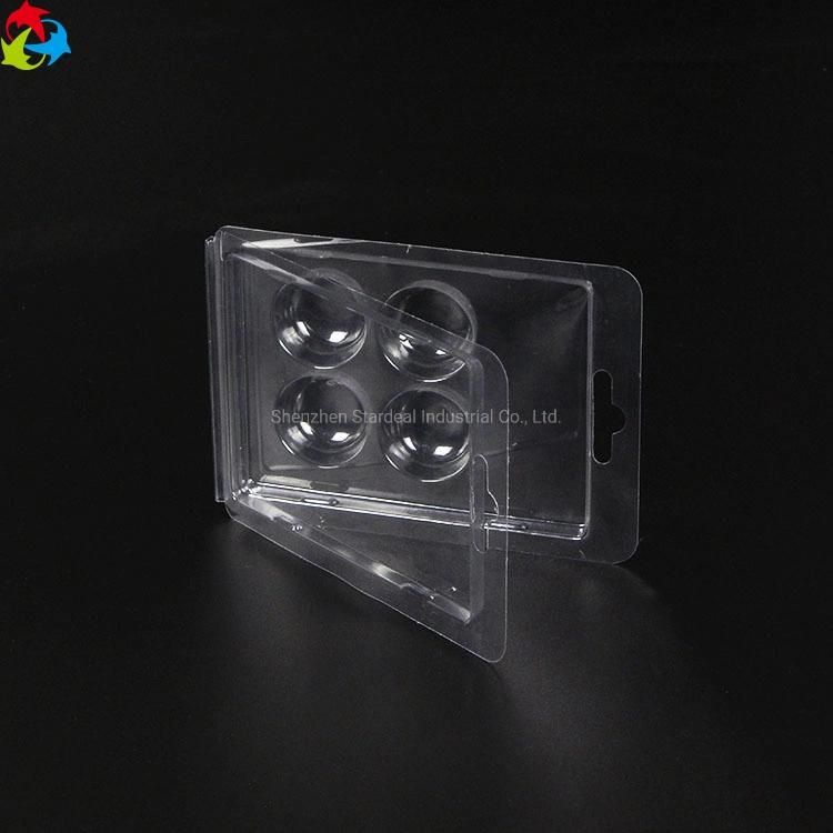 Plastic Clear Clamshell Packaging Printed Paper Insert Cards