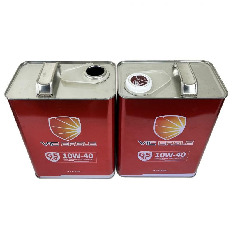 Manufacturing Squar Empty 4L Chemical Tin Can Lubricating Oil Can