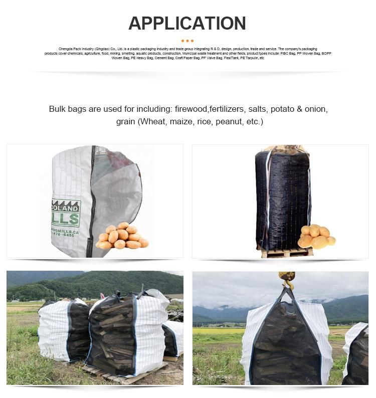 Good Quality Polypropylene Big FIBC Bag Bag Firewood Bag