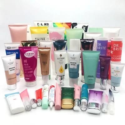 Plastic Transparent Body Lotion Tube Cosmetic Packaging Tube 200ml