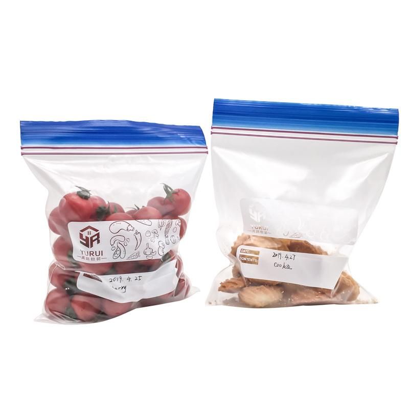 Waterproof BPA Free Food Grade Transport Quart Plastic Zip Lock Bag