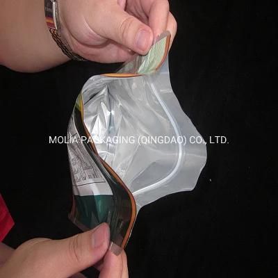 Custom Packaging Resealable Matte Stand up Pouch Plastic Zip Lock with Window Black Mylar Bag