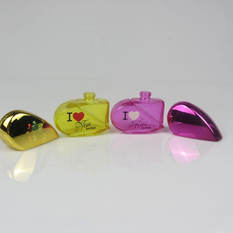 Customized Heart Shaped 30ml Empty Glass Perfume Bottle