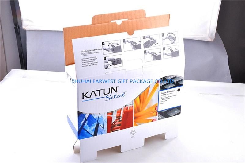 Good Design Corrugated Box for Toner Cartridge Packaging Ink Box Wholesale