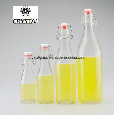 Wholesale Swing Top Glass Bottle Liquor Bottle Spirit Beverage Juice Water Bottle Round Shape 250ml