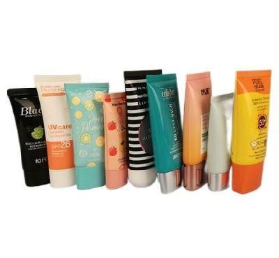 Plastic Soft Bb Cream Tube Flat Oval Shape Cosmetic Packaging