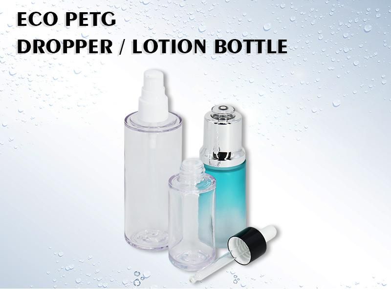 40ml 100ml Round Clear Fine Mist Spray Bottle Plastic Serum Dropper Bottles