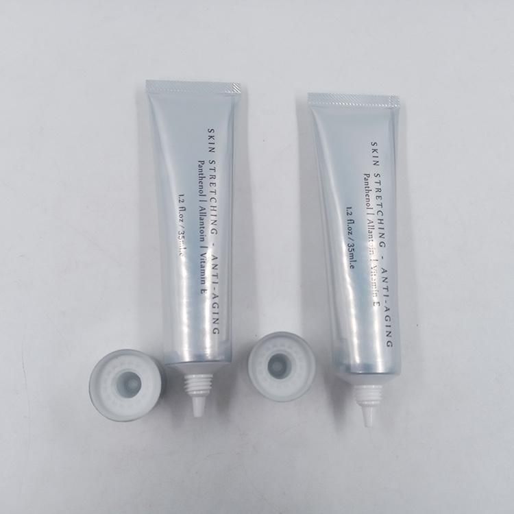 Silver Eye Cream Bottle with Screw Cover for Cosmetic Packaging