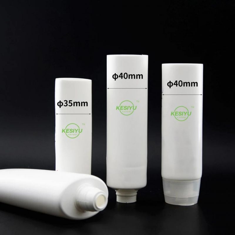 Home Product Cosmetic Plastic White Soft Tube for Hand Cream Packing Travel Face Cleanser Tube