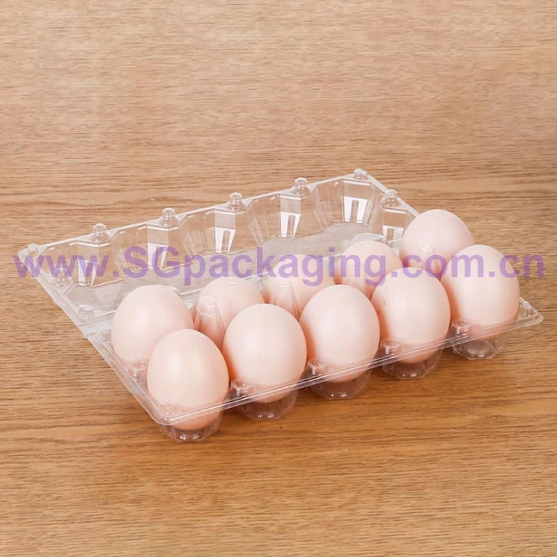 Disposable 2/4/6/8/9/10/12/15/18/20/24/28/30 Holes Egg Carton Packing Tray Suppliers Transparent Pet Plastic Blister Trays for Eggs