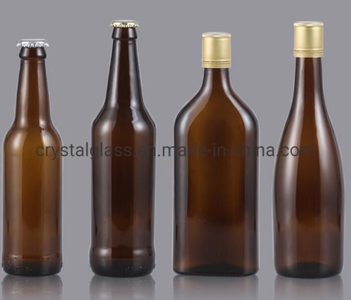 200ml 375ml 500ml 700ml Wholesale Wine Vodka Glass Whiskey Bottle with Cork