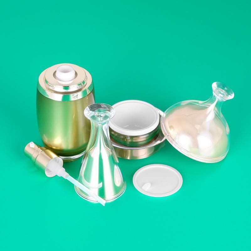 High-Grade Luxury Unique 50ml 100ml Cosmetic Acrylic Bottle Plastic Cream Bottle for Cosmetic Packaging