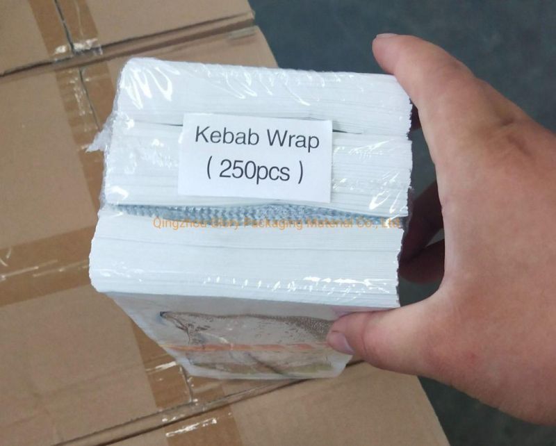 Disposable Food Packaging Aluminium Foil Paper Bag Chicken Kebab Bags