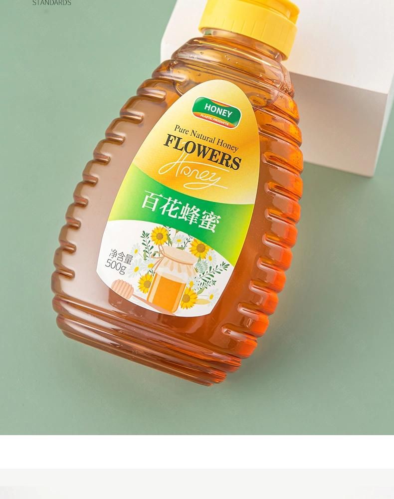 500g 360ml Plastic Honey Syrup Beverage Bottle Manufacture