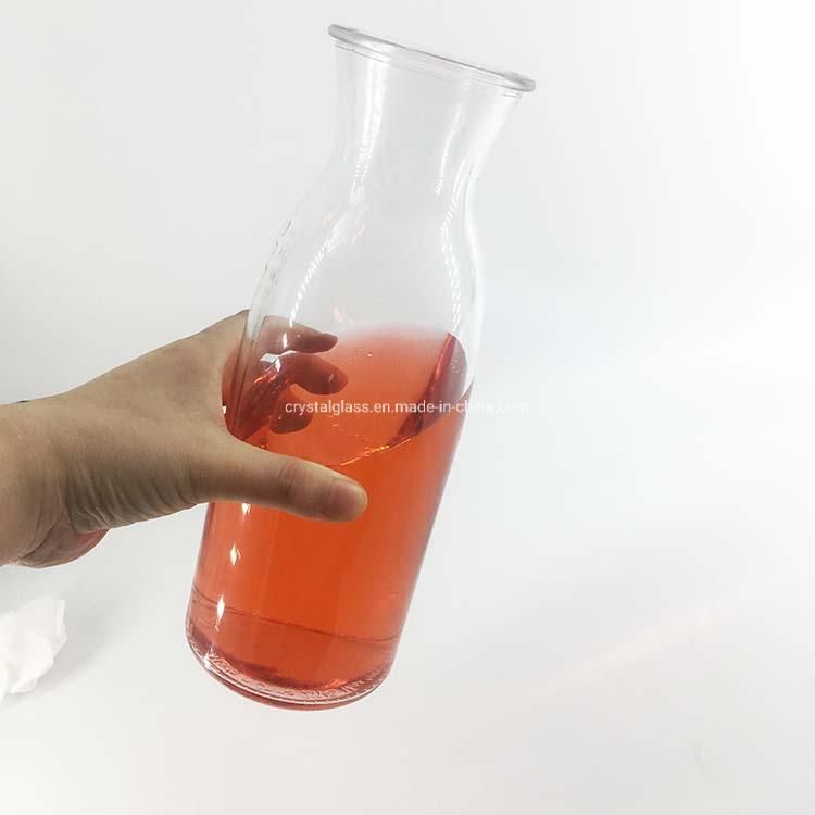 1L Big Capacity Glass Water or Wine Carafe for Home and Restaurqant Use