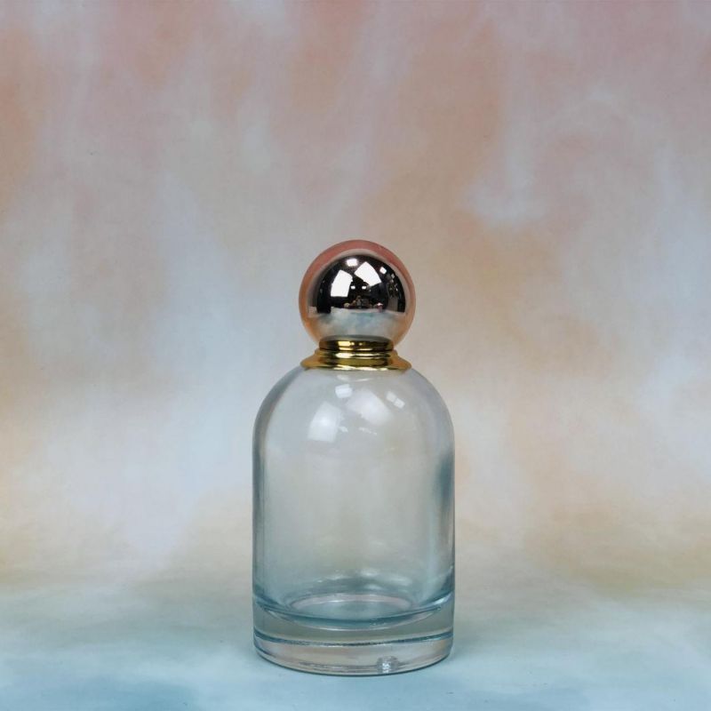 Wholesale Luxury Cylinder Round Perfume Glass Bottle for Men Women with Pump