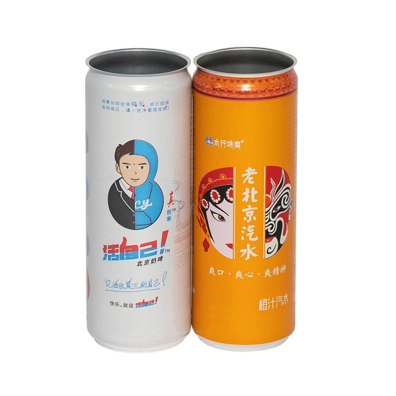 Sleek 355ml Aluminum Beverage Cans with 202 Sot Can Ends