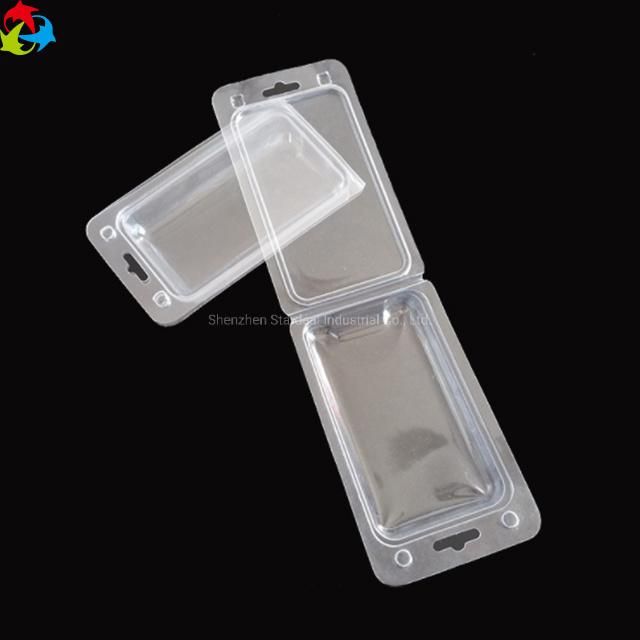 Custom Transparent PVC Pet Double Blister Folding Plastic Clamshell Packaging