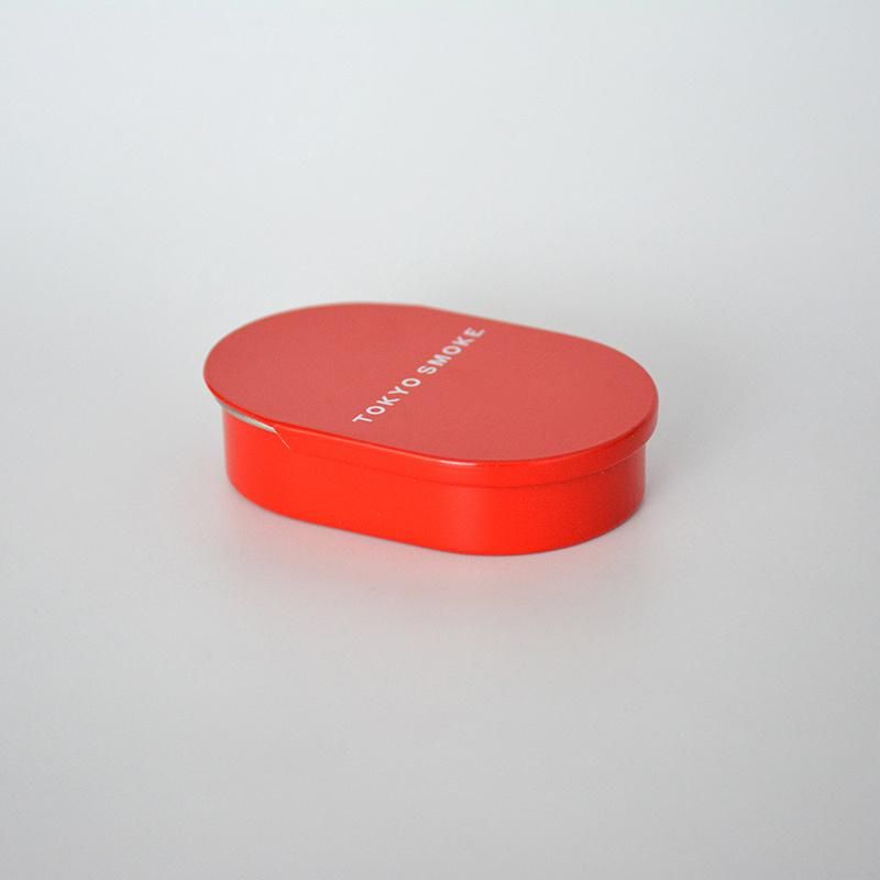 Red Cosmetic Packaging Mini Sliding Lid Tin Box Metal Mint Box Sliding Metal Box