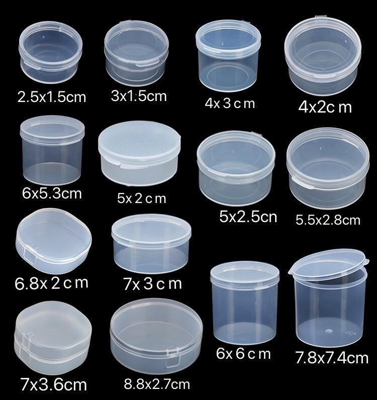 PP Hard Plastic Container Packaging Custom Color Box Storage Holders Nail Push Pin Thumbtack Tool Case