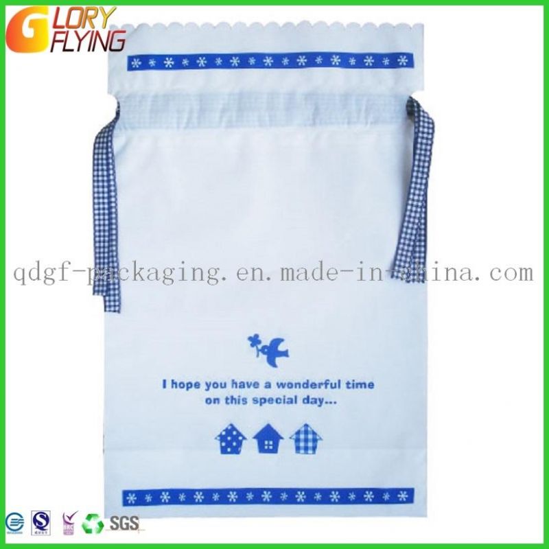 Gift Bag Plastic Die Cut Handle Bag with Paper Card/ Plastic Packing