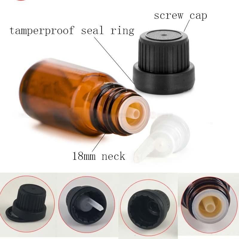 Amber Glass Essentail Oil Bottle Cosmetic Dropper Bottle OEM 15/20/30/100ml