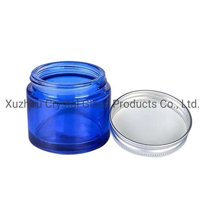 Amber Glass Cream Jar Glass Cosmetic Jars Cosmetic Packaging with Gold Lid OEM 30/50g