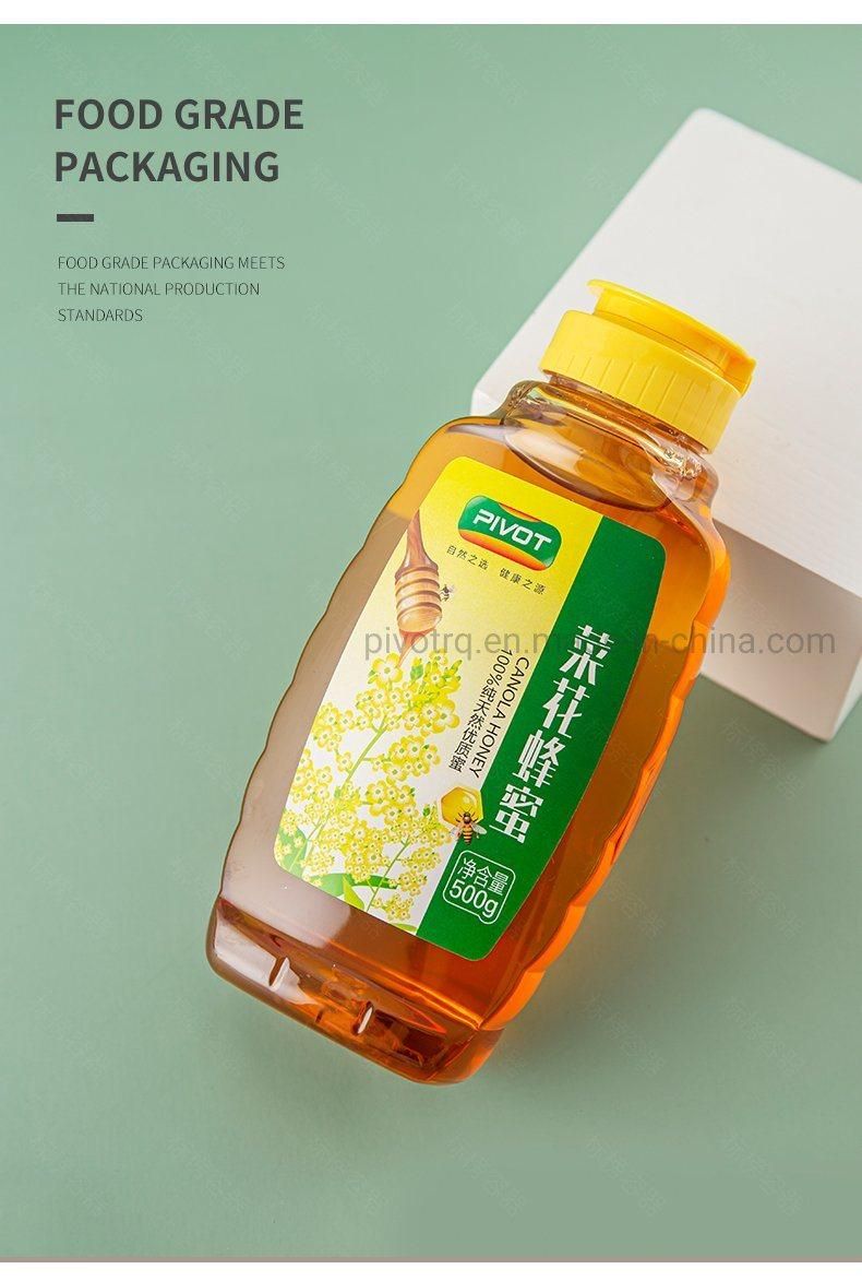 500g Pet Plastic Squeeze Honey Bottle for Packing Honey Syrup