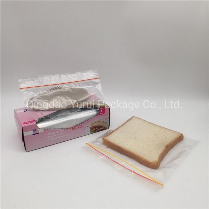 Reusable Custom Plastic Zipper Reclosable Bag for Freezer Food Storage