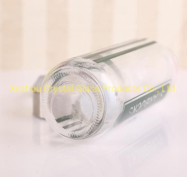 Wholesale 420ml 500ml Portable Round Shape Glass Water Bottle Custom Logo