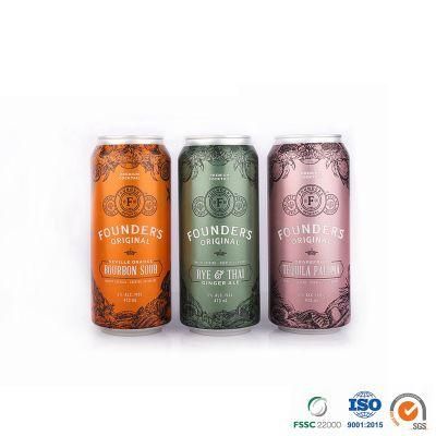 500ml Standard Cheap Logo Customized Beverage Packaging Aluminum Beer Cans for Energy Drink