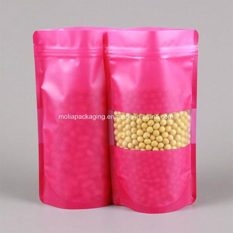 Customized Biodegradable Standing up Pouch with Zipper with Clear Window China Manufacturer