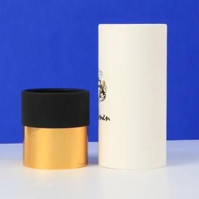 Firstsail Hot Stamping Logo Cylinder Cardboard Shampoo Bottle Gift Paper Box Cosmetic Perfume Tube Packaging