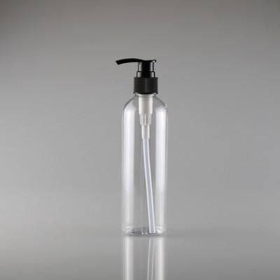 Ys-Pb 62 250ml Round Shoulder Pet Plastic Bottle Spiral Pump Lotion Pressure Bottle Makeup Bottle Hydrosol Toner Water Bottle