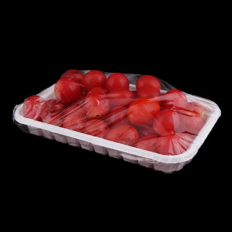 Supermarket PLA blister Biodegradable Silver gold black white clear PLA /PP/PET/PS food packaging box plastic tray