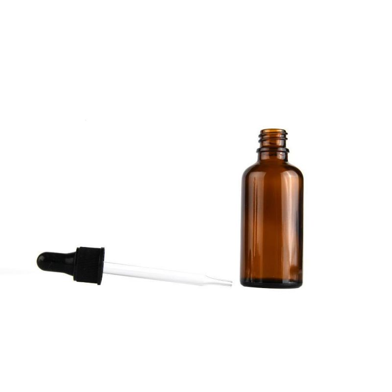 High Quality 10ml 30ml Amber Transparent Glass Dropper Bottle with Pipette