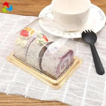 Disposable Cake Plastic Packaging Pastry Square Dome Box