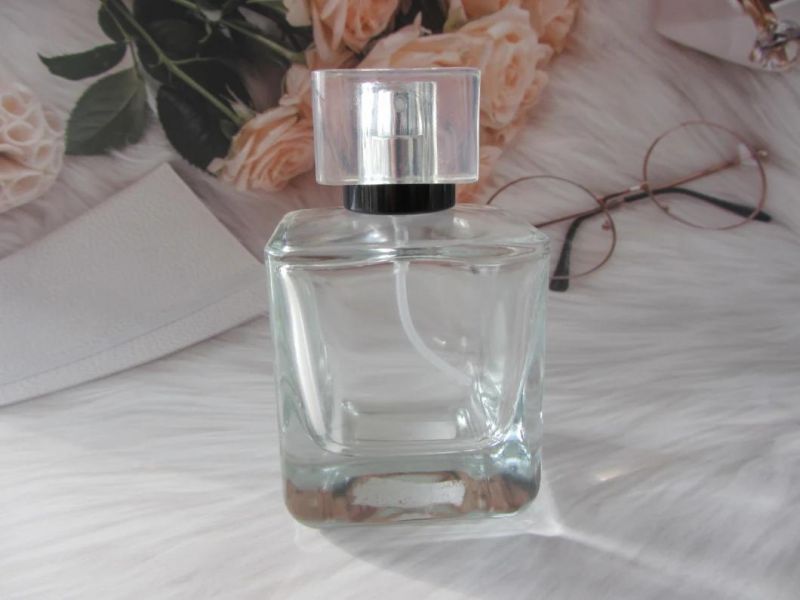 Luxury Recyclable 100ml Transparent Glass Perfume Bottle